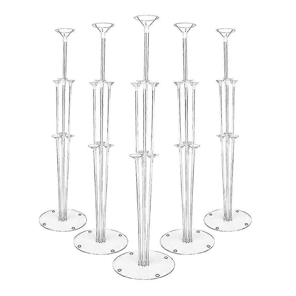 Balloons Stand Kit Table Decorations Balloons Tree 2 Set With 14 Sticks, 14 Cups, 2 Base, 16 Gold Ba