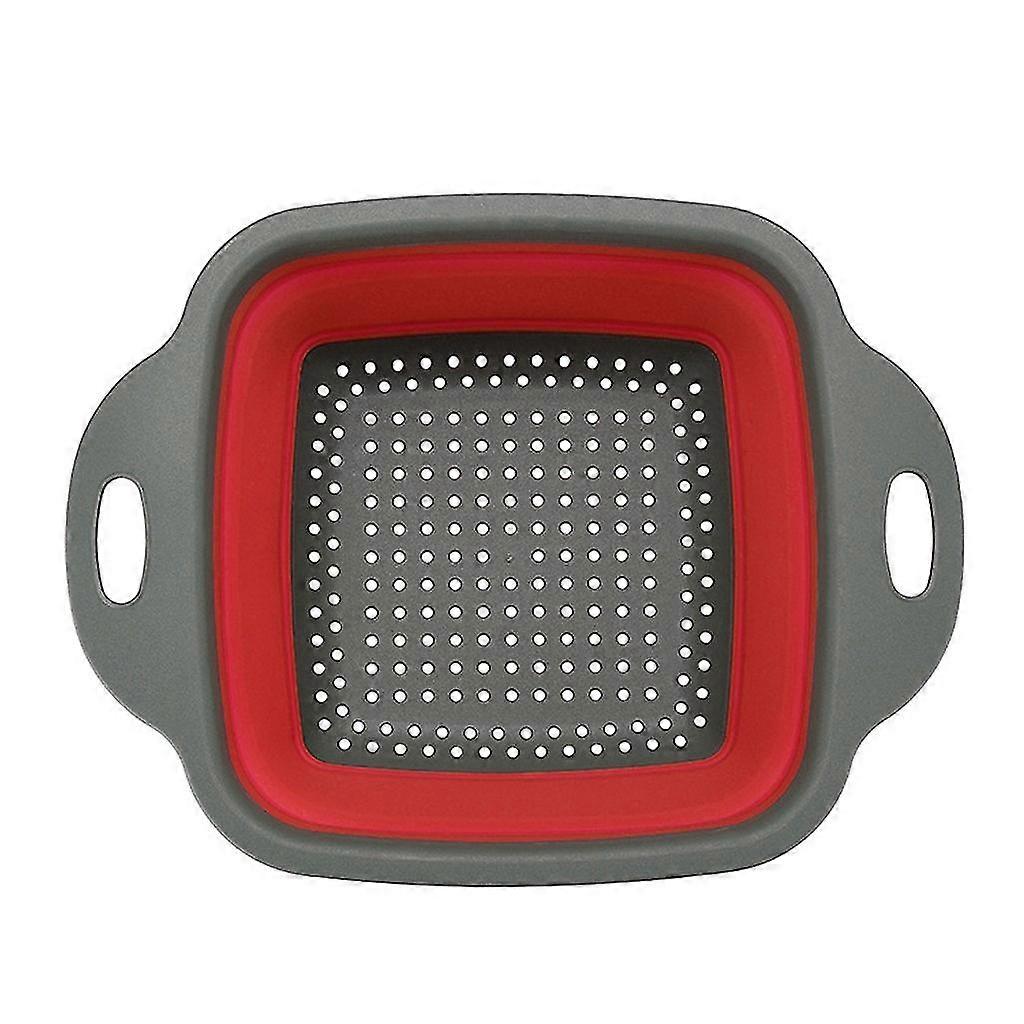 Foldable Silicone Colander Fruit Vegetable Washing Basket Strainer Kitchen Tool