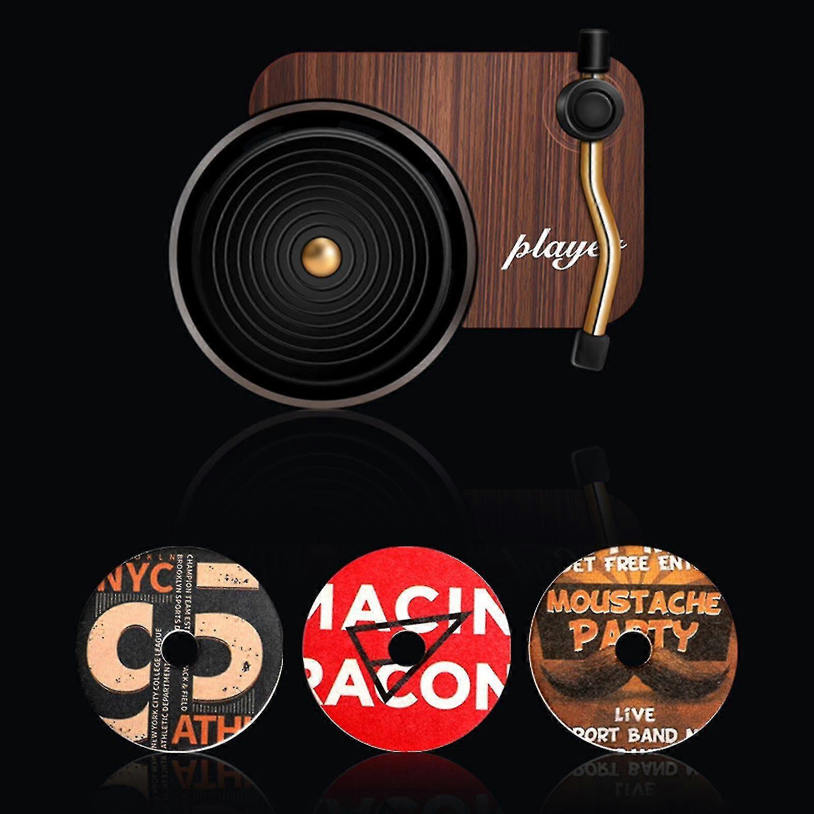 Aromatherapy Diffuser For Car Air Diffusers Freshener Retro Record Player Decor