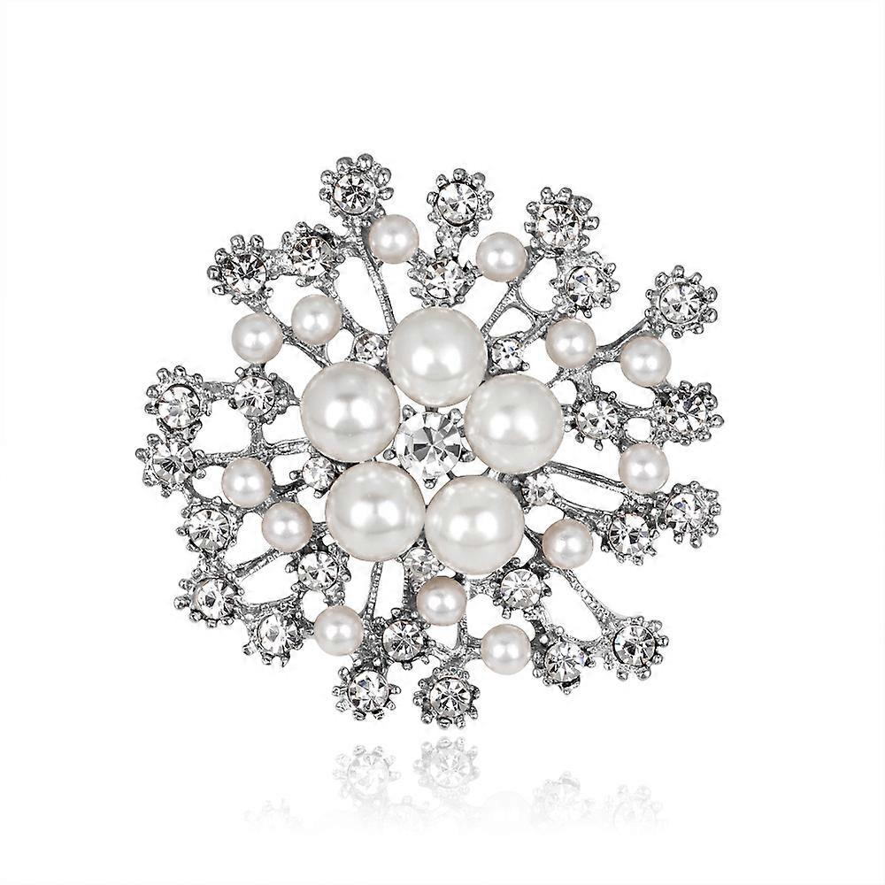 Women's Wedding Corsage Clear Crystal