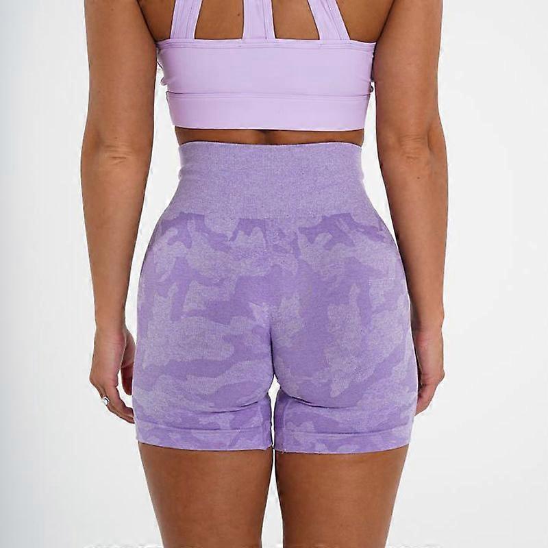 Camo Seamless Shorts Spandex Femme