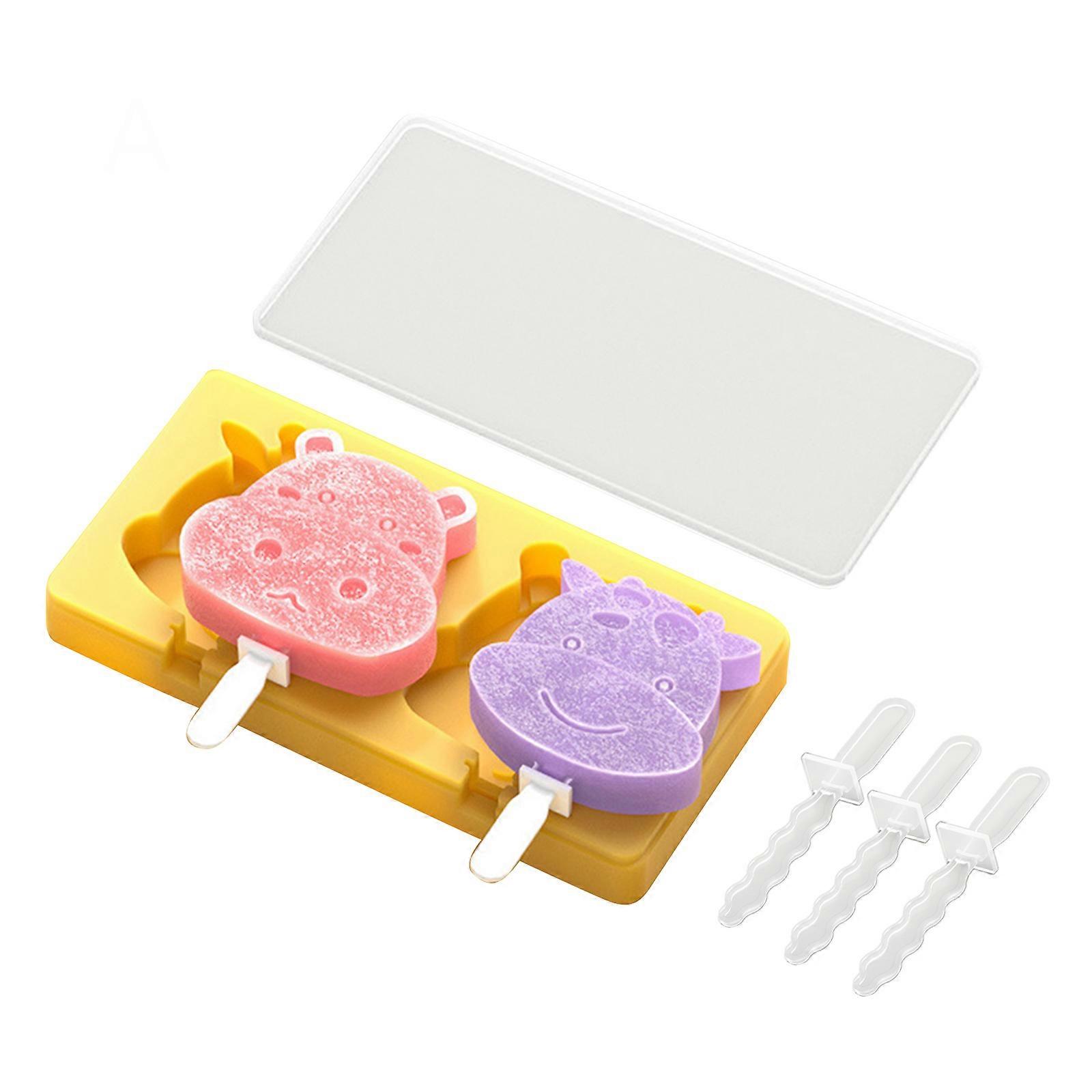 BPA Free Cows Bull for Head Ice Cream Mold Non Stick Silicone Ice for Pop Molds