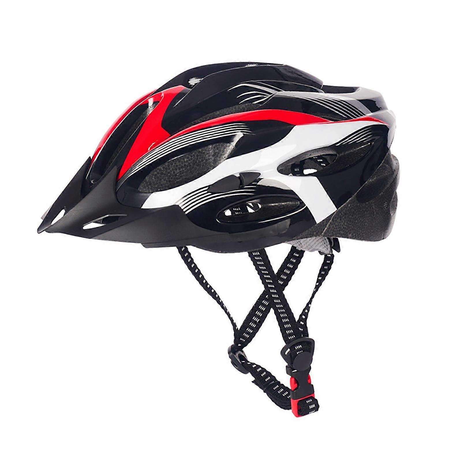 Kaesi Bicycle Helmet Breathable Shock Absorbing One Size Comfort with Pad Visor Mountain Bike Helmet for Men Women
