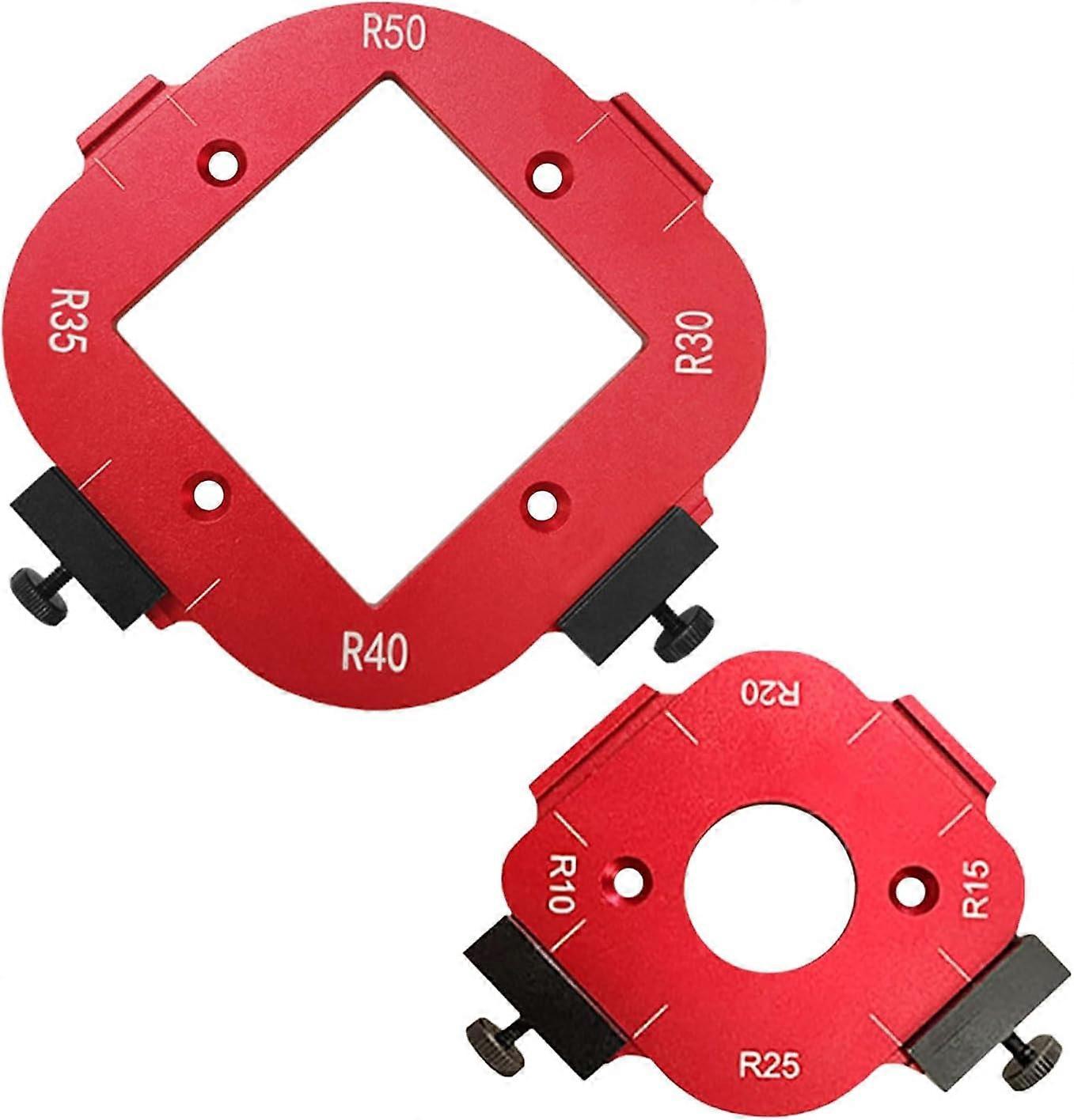 Aluminum Alloy Router Jig Arc Cutting Auxiliary Tool Angle Jig for Router R10 R15 R20 R25 R30 R35 R40 R50