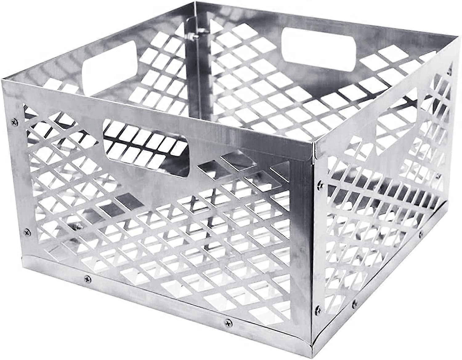 Kullkurv i rustfritt stål, stor kullkurv