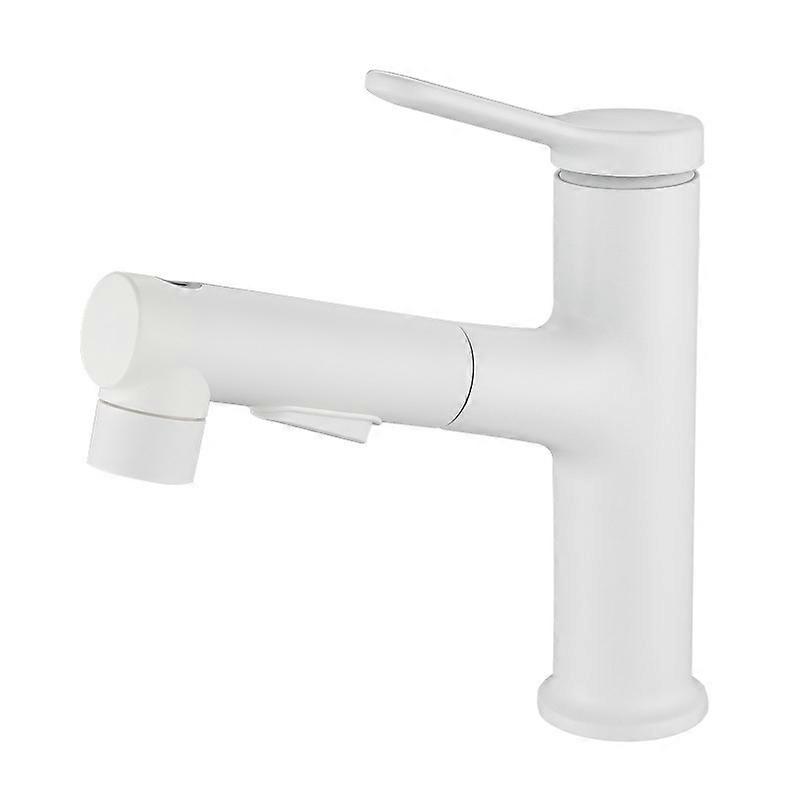 Utdragbar bassäng kran Stream Spray Spout Däck monterad mässing mixer kran diskbänk kallt varmt vatten