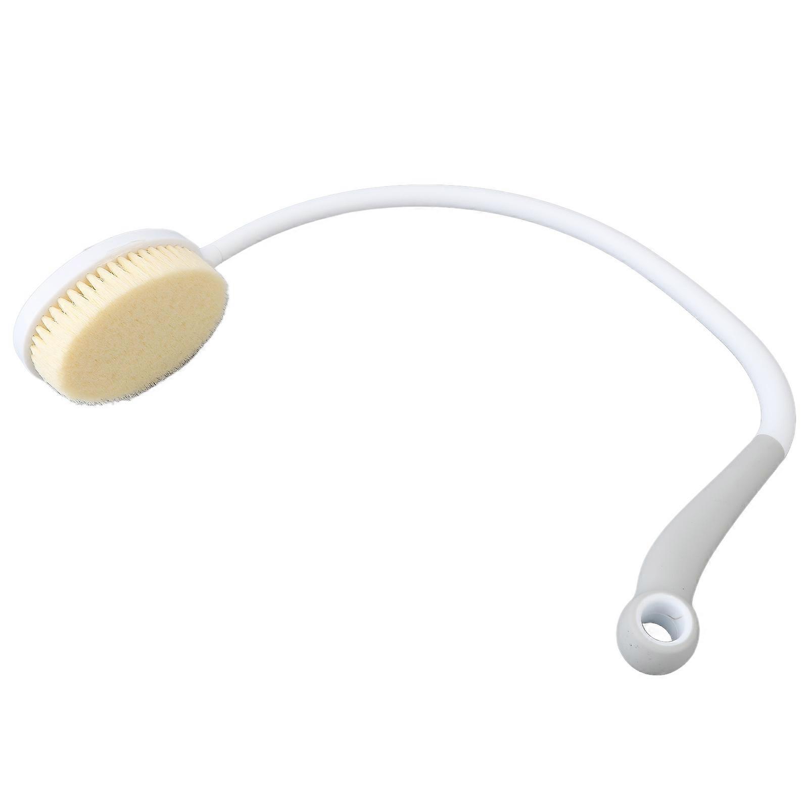 Curved Back Scrubber U Shaped Bendable Back Bath Brush with Long Curved Long Handle for Elderly Pregnant Women