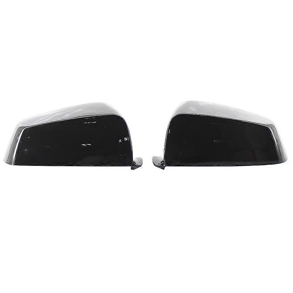 1 Pair Rear View Mirror Cover Caps for E60 E61 F10 F11 F01 F02 5/6/7 Series 2008-2013 Gloss Black Side Mirror Covers