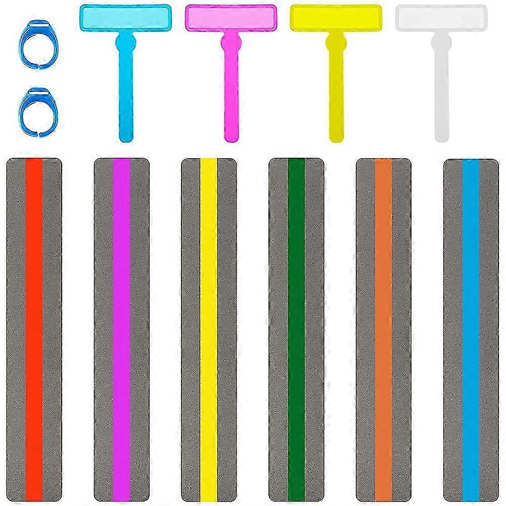 Suitable for 12 Pieces Colorful Reading Tools ADHD Tools Dyslexia Tools Reading Guide Strips Speed Reading Tool