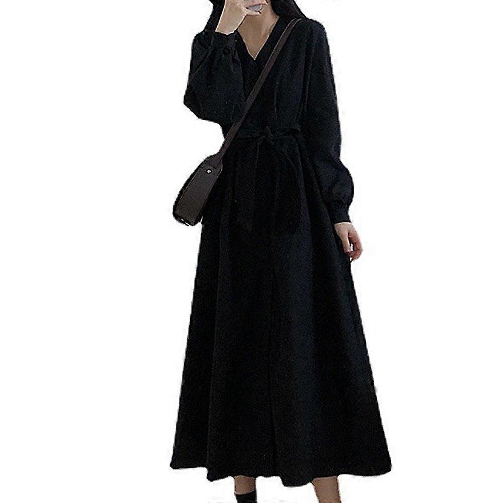 Womens Hide Belly Work Casual Midi Dresses with