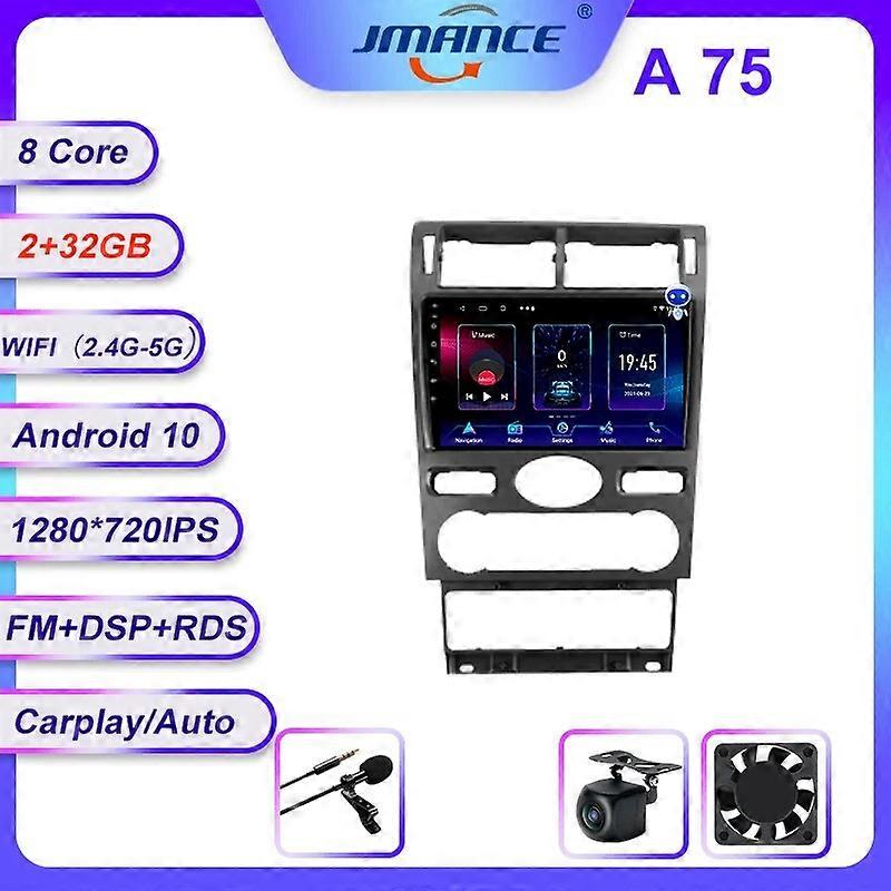 Redkid For Ford Mondeo 3 2000 - 2007 Car Radio Multimedia Video Player Navigation GPS Android Auto C