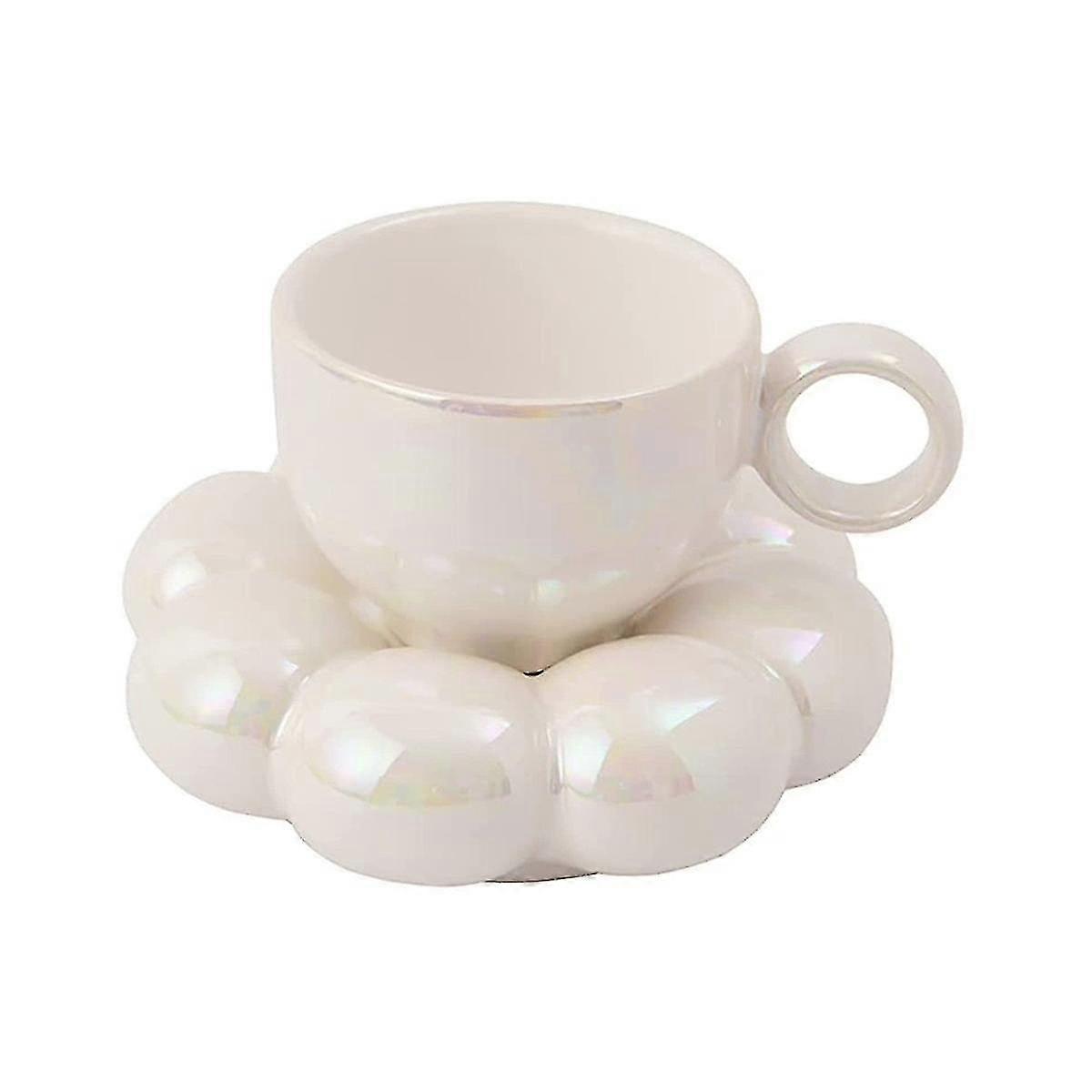 زهرة فنجان القهوة والصحن مجموعة لطيف القدح والصحن مجموعة فنجان القهوة السيراميك مع عباد الشمس الصحن لاتيه