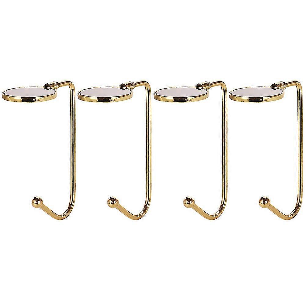 4 Pcs Fireplace Wall-mounted Socks Hanger Xmas Stocking Holders Bag Hanging Hook