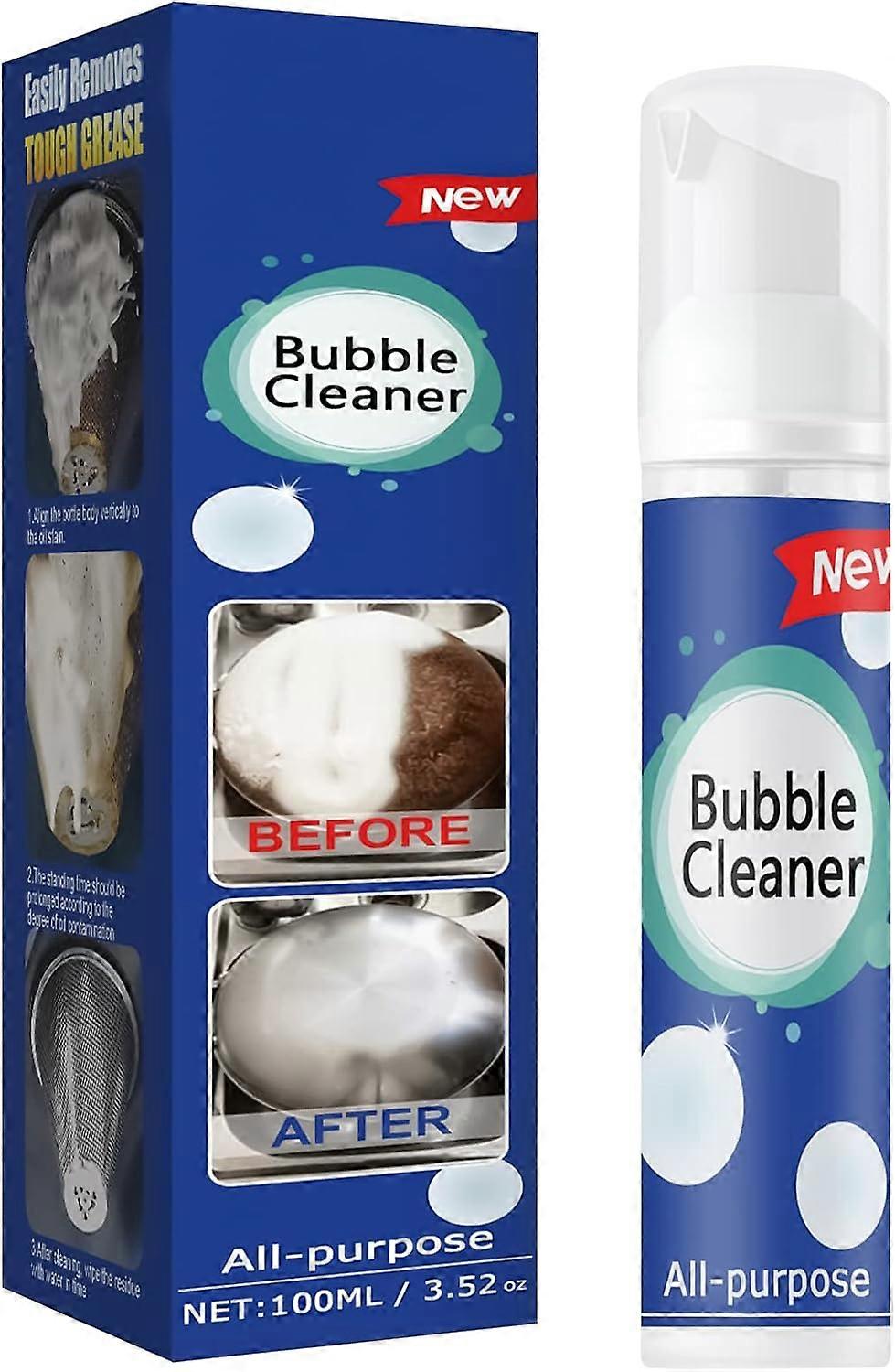 1|2|3 PCS 100ml Foaming Heavy Oil Stain Cleaner - Multi-Functional Foam Cleaner for Kitchen, Kitchen Range, Stovetop Cleaning, Oil Stain Resistant, St