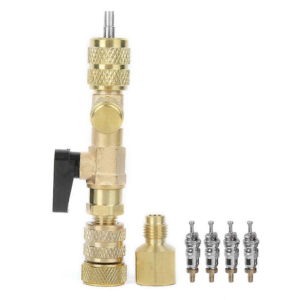 4Pcs Valve Core with Valve Core Remover Installer Installation Replacement Tool Accessories