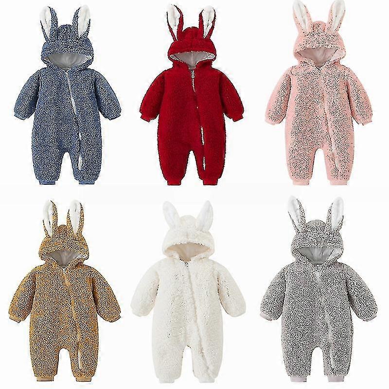 Warm Rabbit Ears Clothes For Newborn Babies In Autumn And Winter