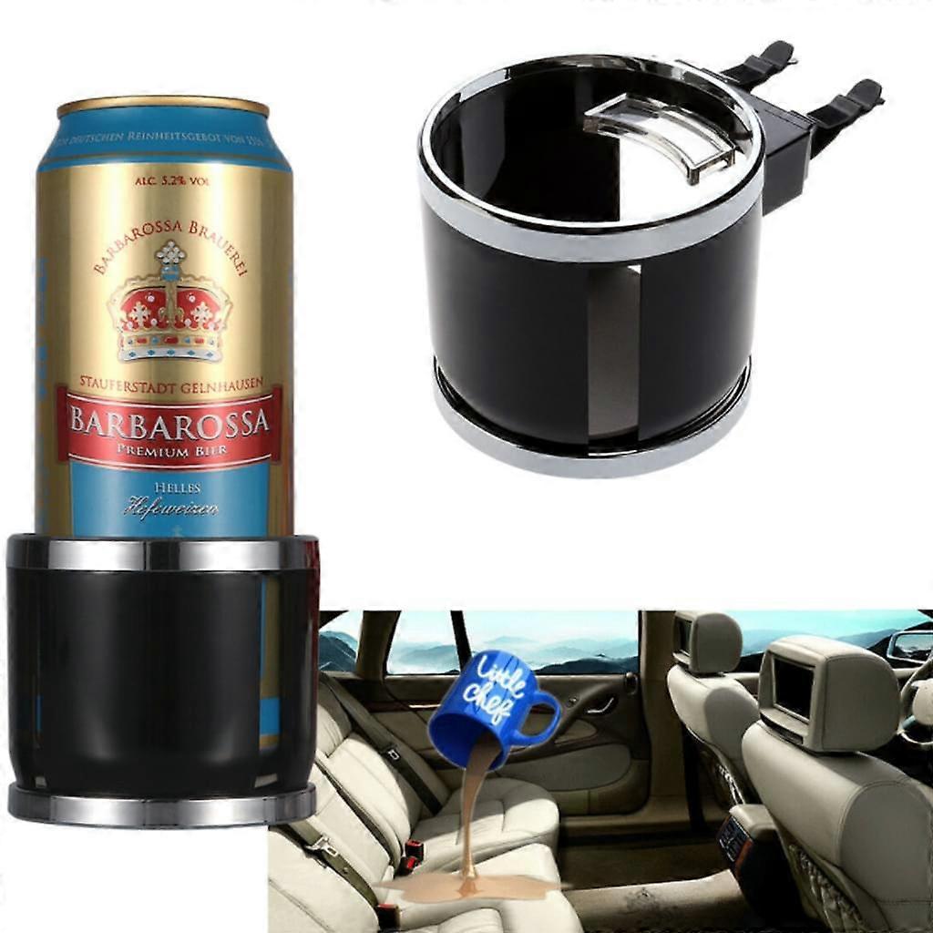 Multi-Function Car Cup Holder Suitable Ventilation Holder For Coffee Mug And Beverage Can, Black