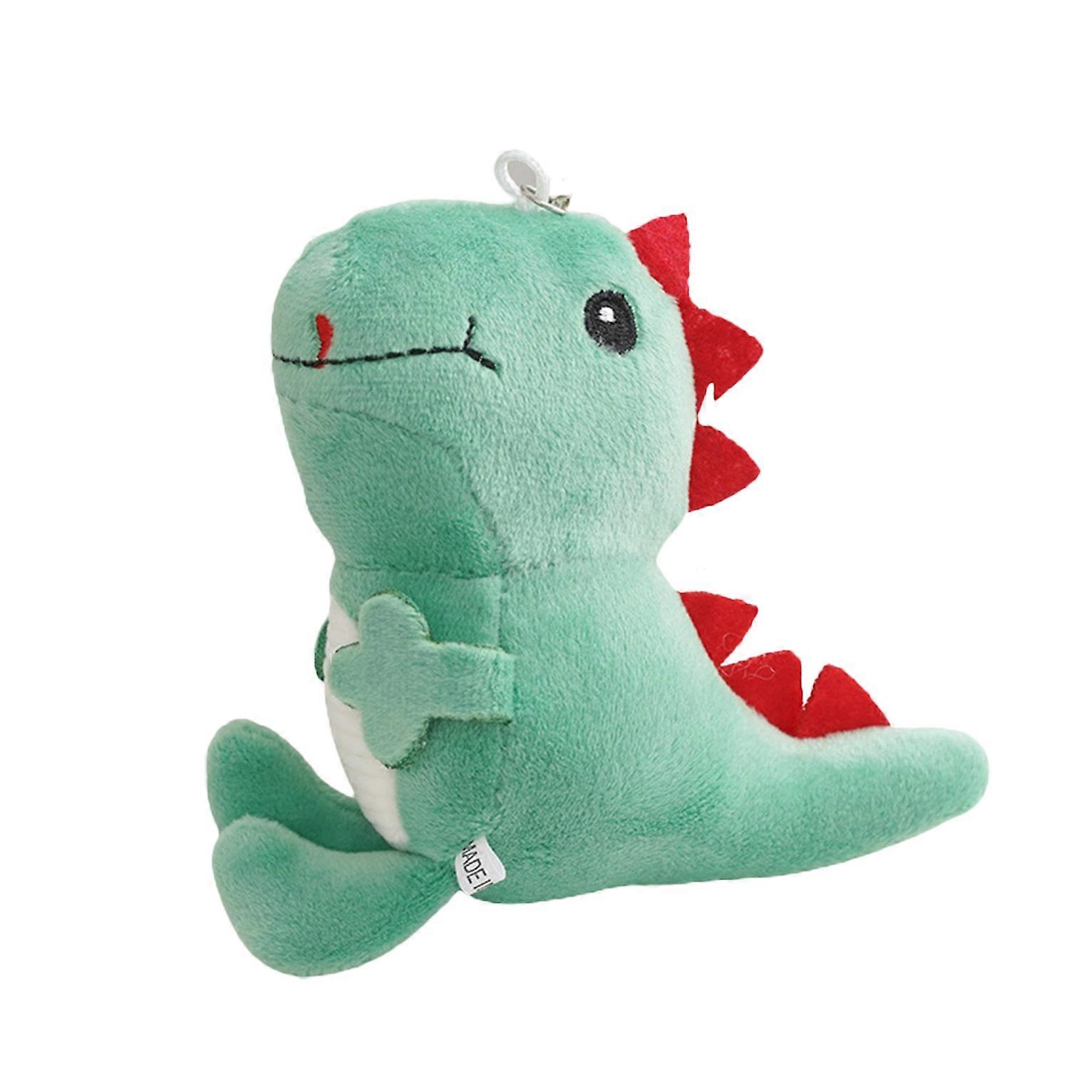 12cm Plush Keychain Soft Cute Cartoon Doll Hanging Ornament Stuffed Animal Dinosaur Plush Toy