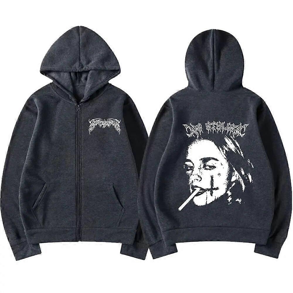 Destroy Lonely Stylist Logo Graphic Sweatshirt Male Harajuku Y2K