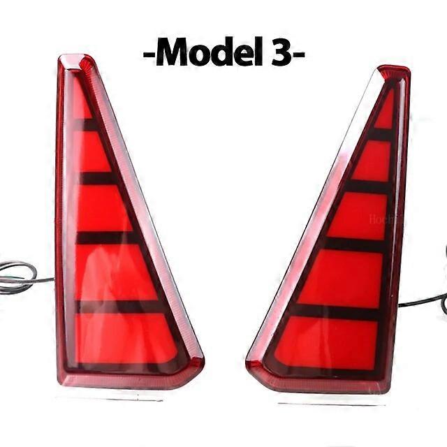 2PCS Car flashing LED Reflector Lamp Rear Fog Lamp Bumper Light Brake Warning Light For Toyota NOAH VOXY 80 Series