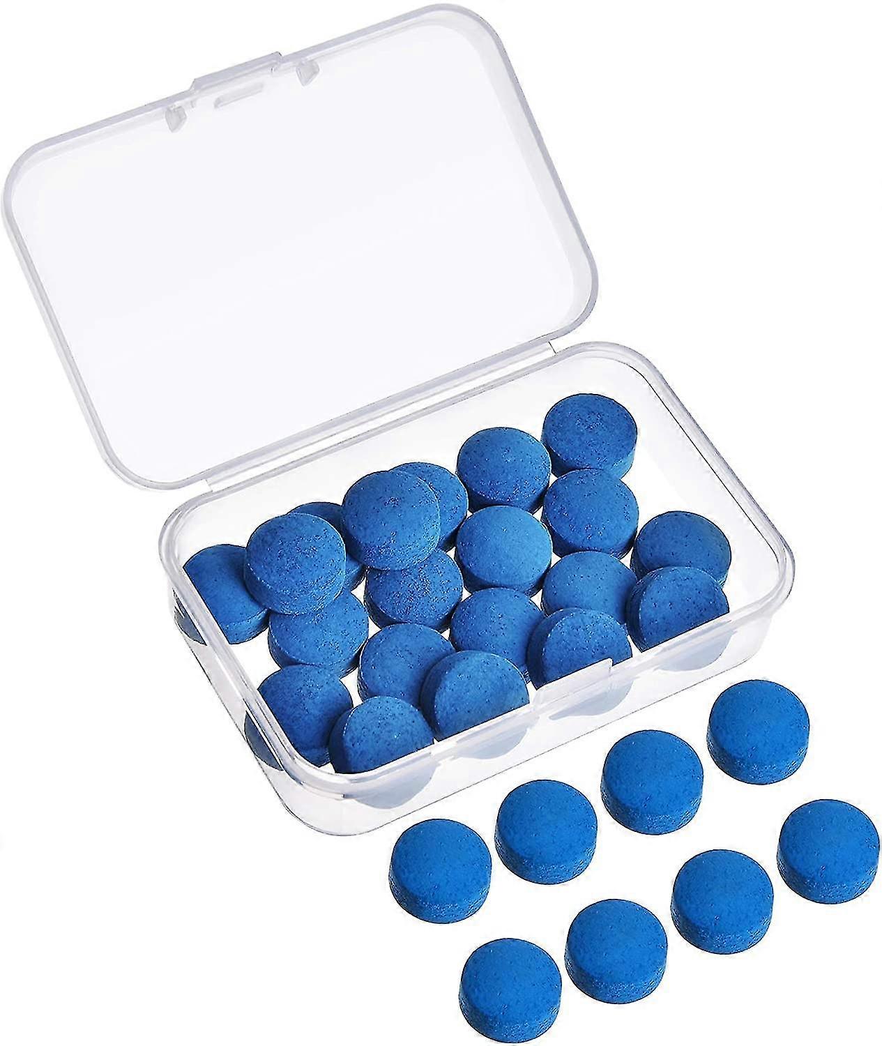 30 Pieces Billiard Pool Cue Tips Cue Pool Stick Replacement Tips With Storage Box For Billiard Pool Cues Supplies, 13 Mm