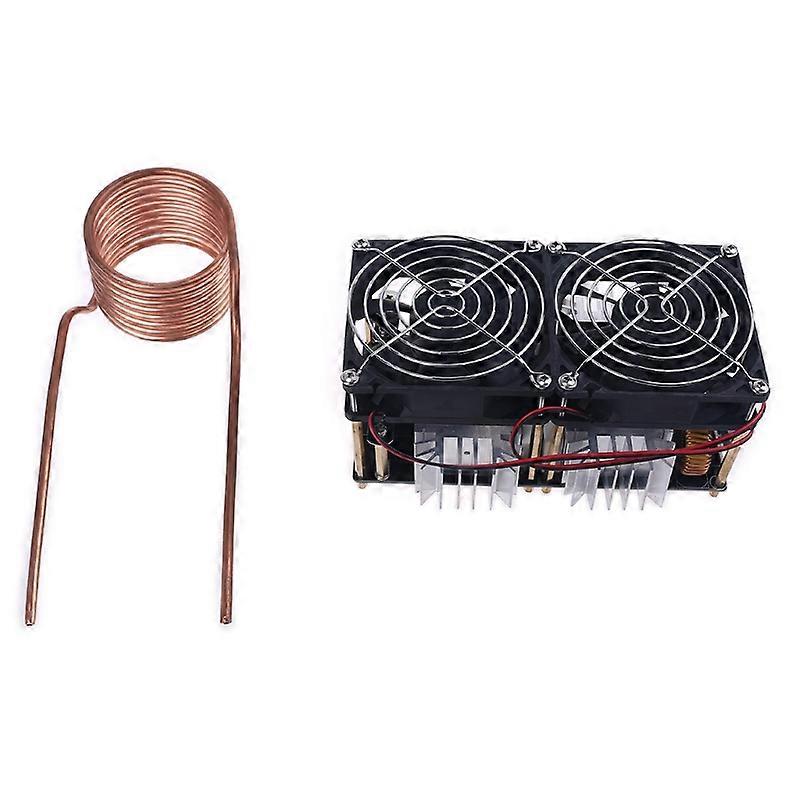 2000W 50A ZVS Induction Heating Board Heater Module Flyback Driver Dissipation Coil Dual Fan with Copper Tube