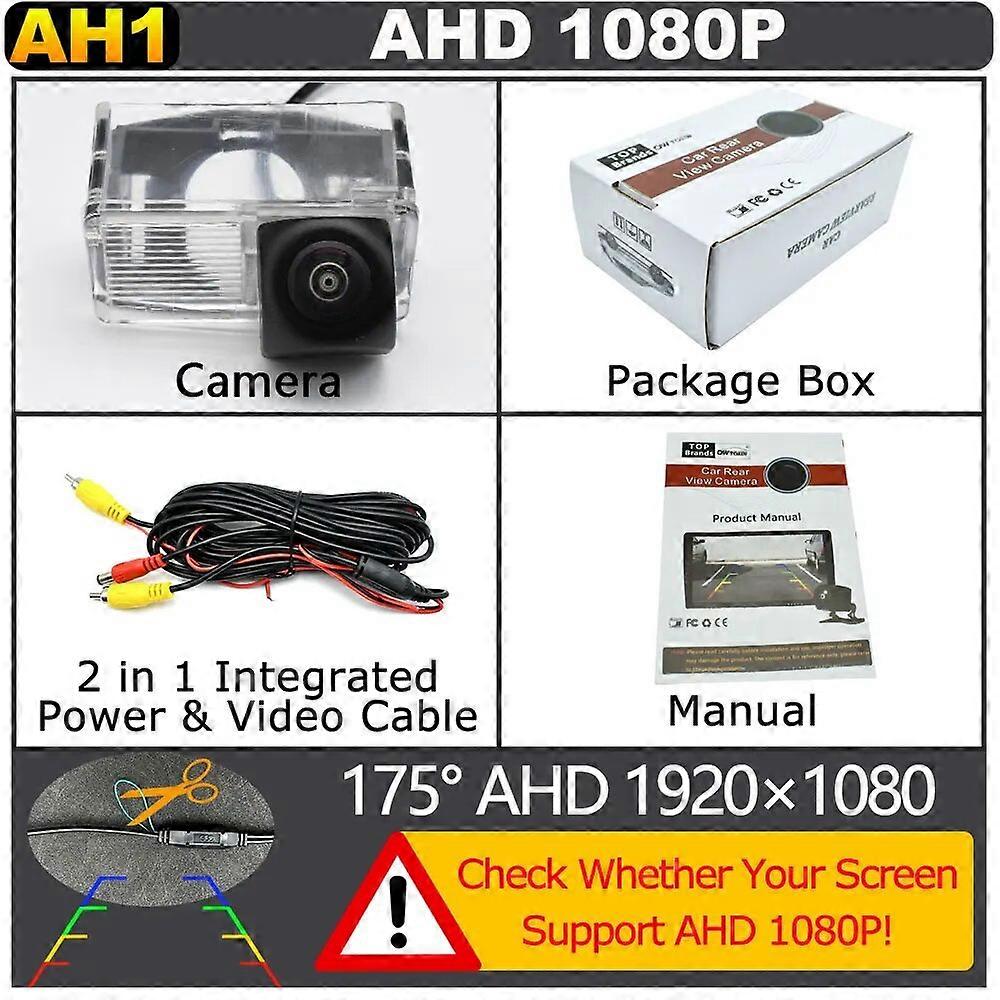 170 Degree AHD 1920x1080P Vehicle Rear Camera For Toyota Avensis T250 Sedan 2003-2009 Night Vision Backup Parking Reverse Camera