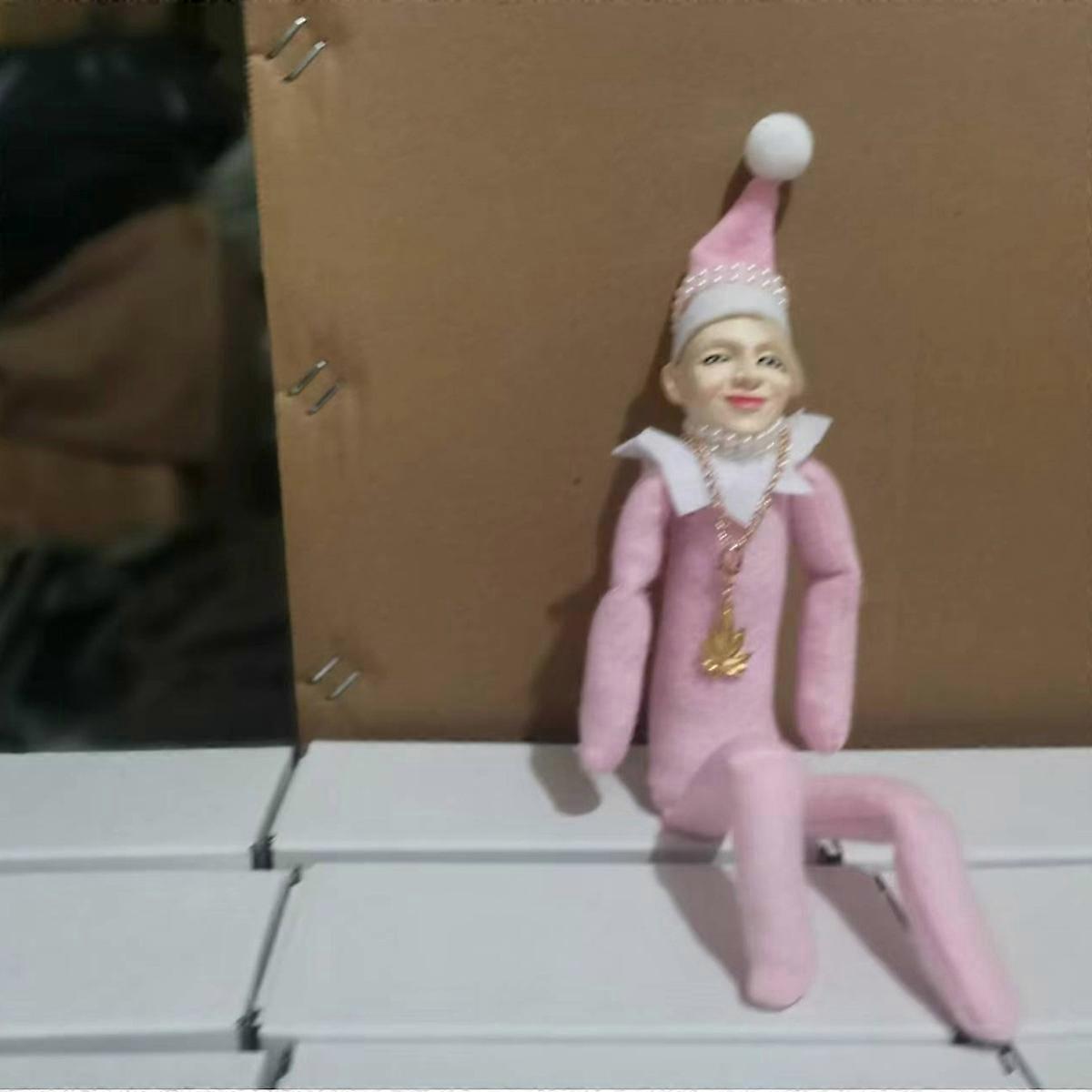 Snoop On A Stoop Hip Hop Lovers Cross-Border Snooping Christmas Elf Resin Doll