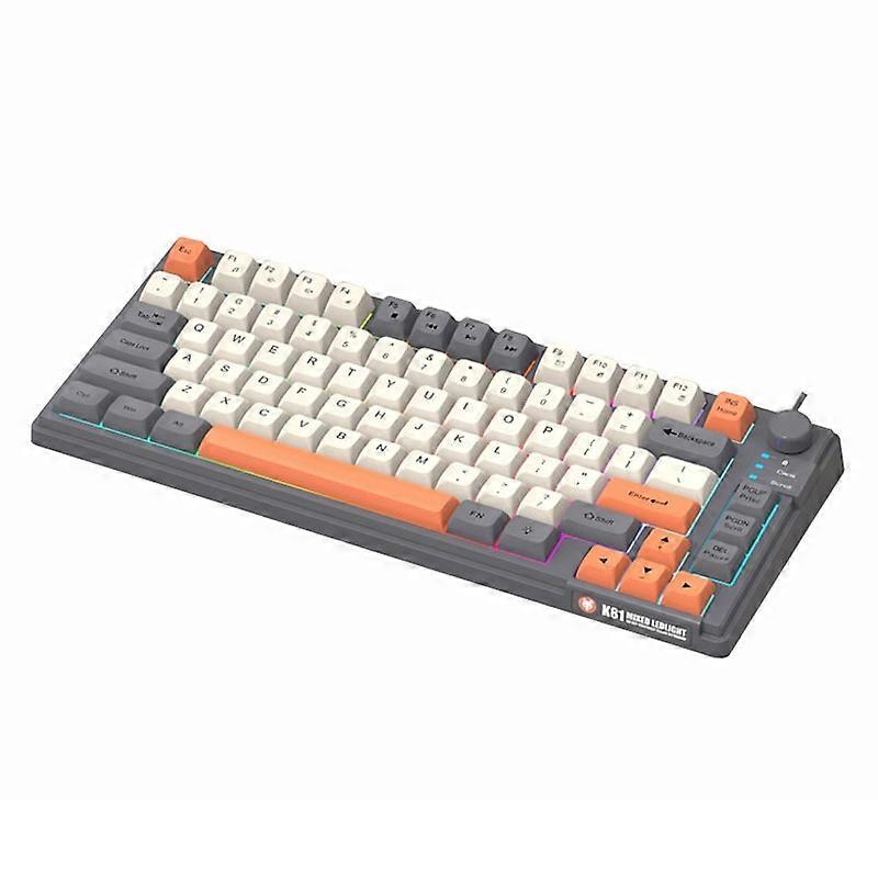 XUNSVFOX K81 Tastiera illuminata cablata per computer