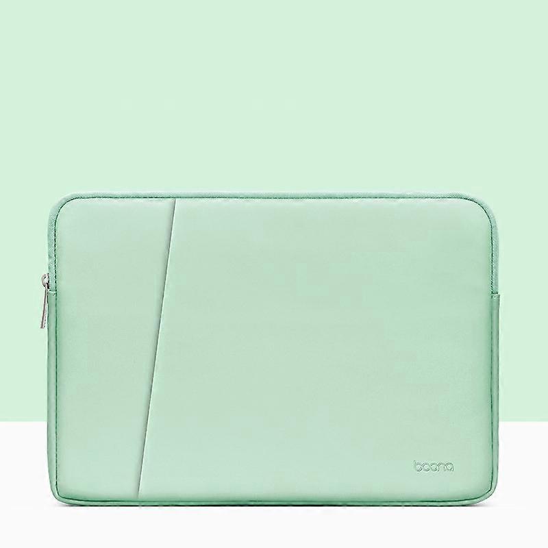 Bolsa de Armazenamento para Laptop, Cor: Verde Menta de Camada Dupla, Tamanho: 15/15.6 polegadas