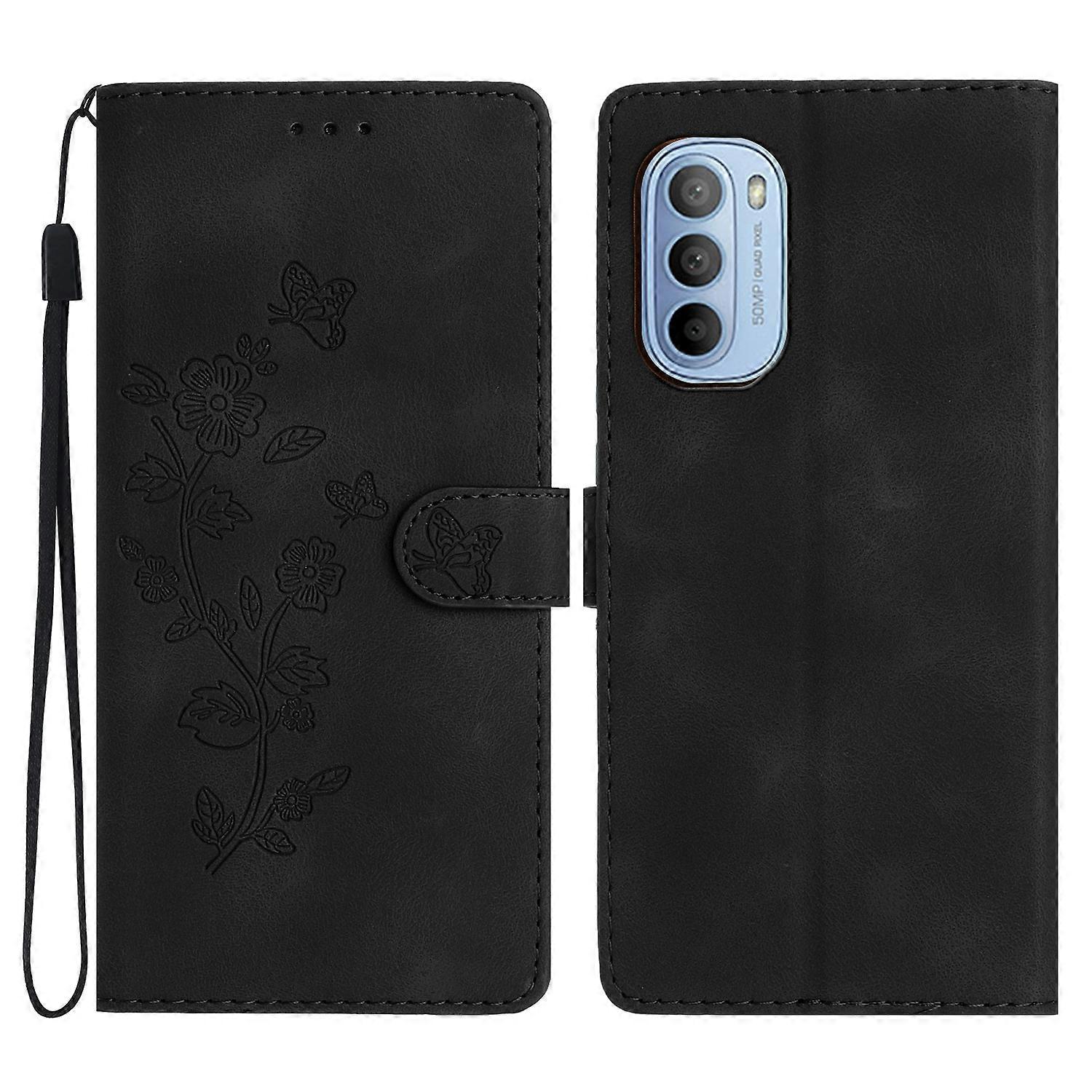 Flower Leather Case For Motorola Moto G52
