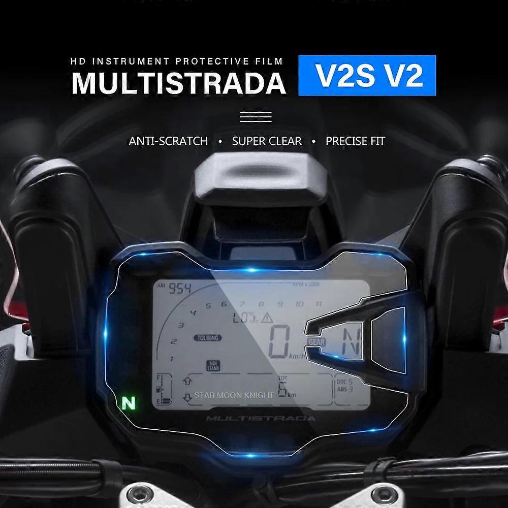 Motorcycle Accessories Instrument Film For DUCATI Multistrada V2S V2 2021 - Scratch Cluster Screen Dashboard Protection