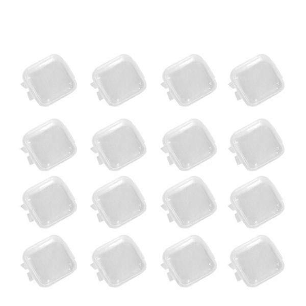 20 Pcs Transparent Plastic Empty Earplugs Case Earplugs Box Storage Case