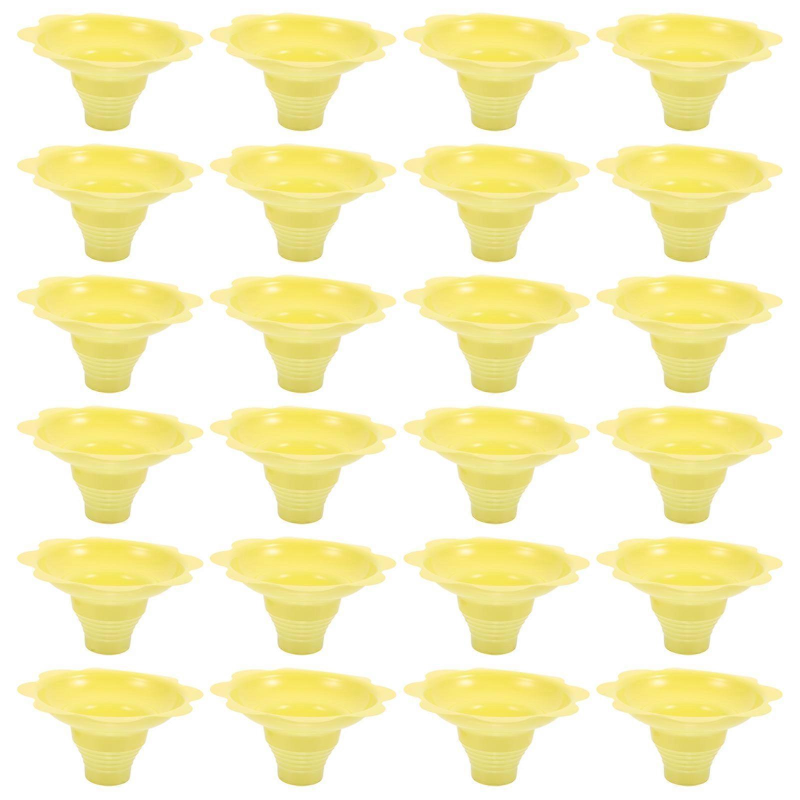 50pcs Disposable Yogurt Cups Multipurpose Snow Cone Cups for Ice Cream Smoothie Z