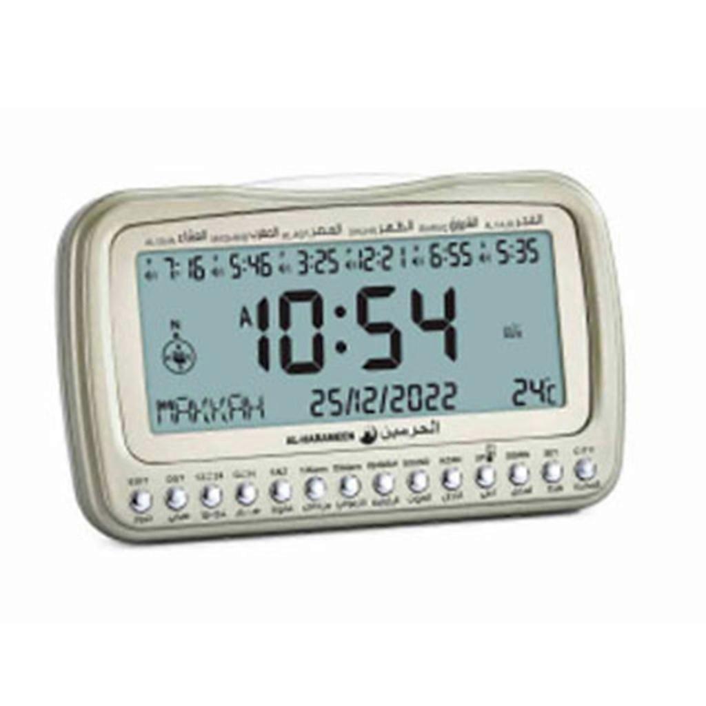 LCD Screen Table Clcok with Temperature Display Qibla Direction Ramadan Gift
