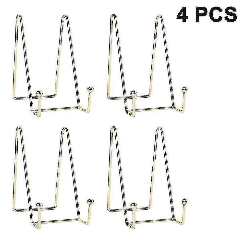 4pcs Plate Stands For Display Plate Holder Display Stand Metal Frame