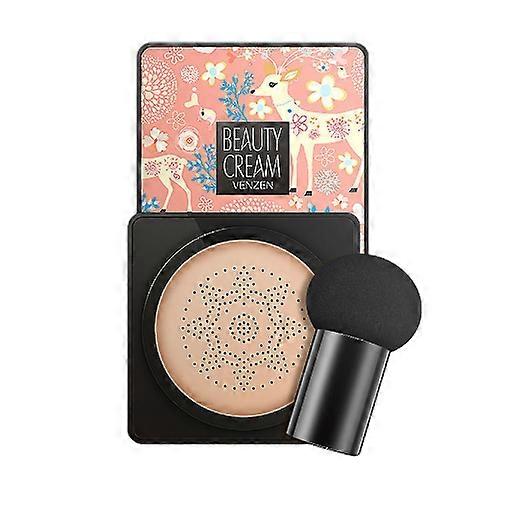 Foundation make-up,Concealer Air Cushion B.b Cream Waterproof Brightens Concealer Foundation+mushroom Sponge Concealer Full Coverage