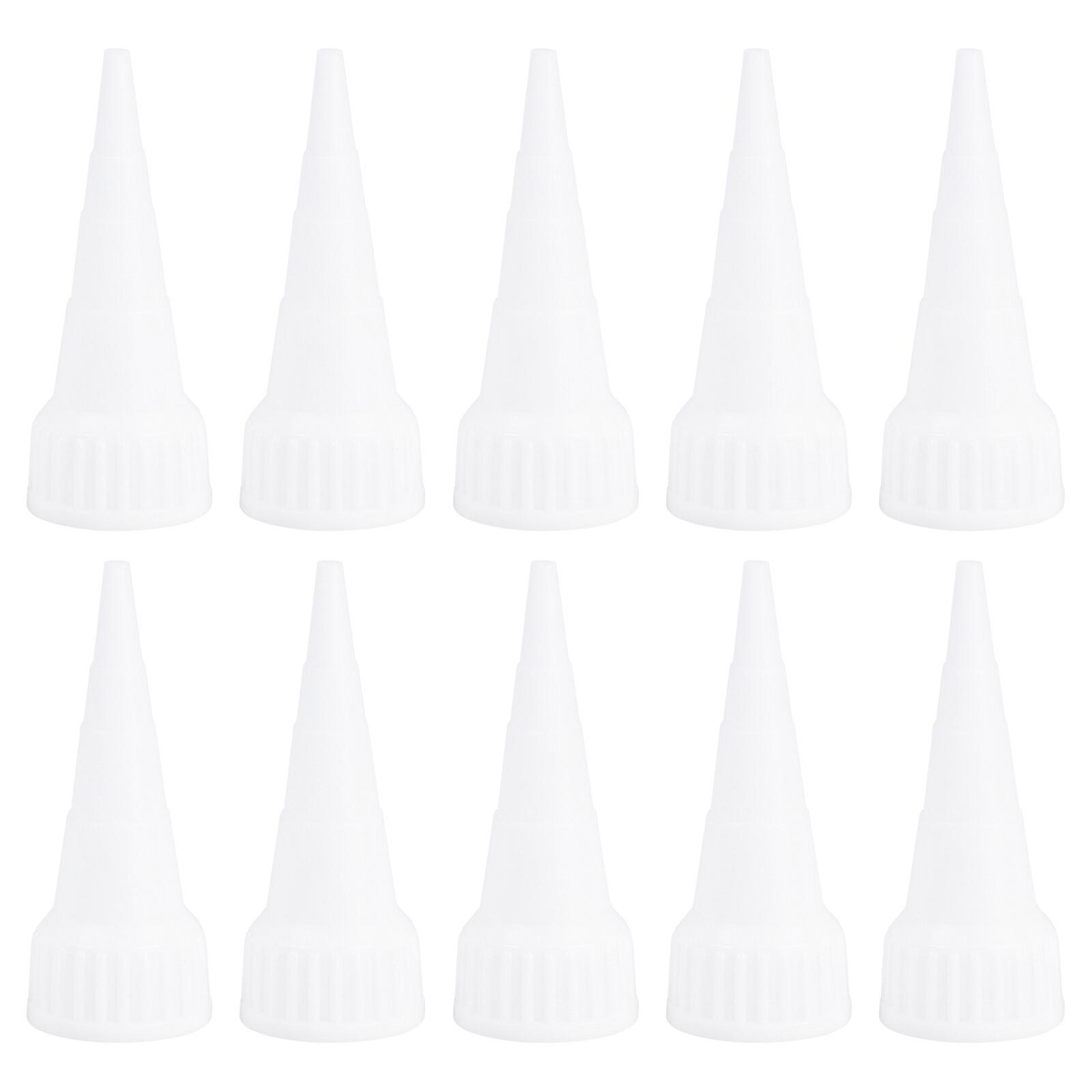 10Pcs Replacement Nozzle Tip Applicator For E6000 100ML Glue Fits (Sharp Nozzle)