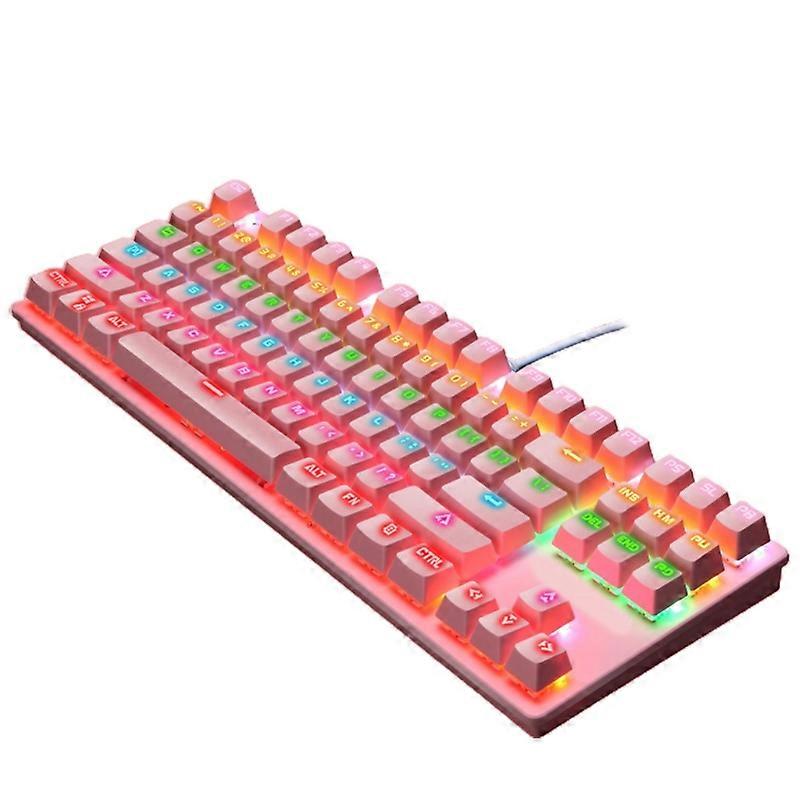 K550 87 Keys Punk Mechanical Keyboard Green Axis Game Office Keyboard