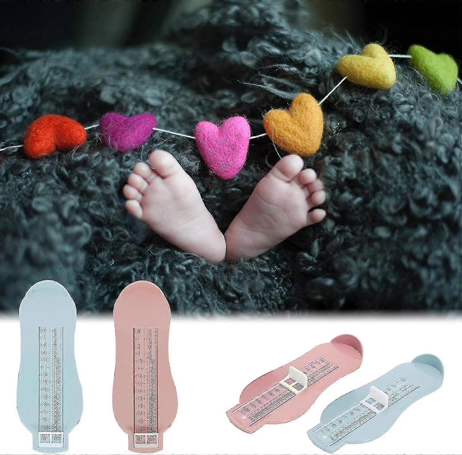 Foot Measuring Device - Foot Measuring Gauge - Shoe Size Measurement Tool To Determine Size (2pcs)