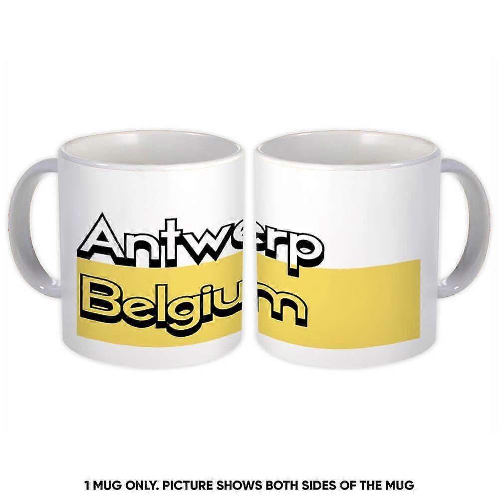 Gift Mug: Antwerp Belgium Rectangle
