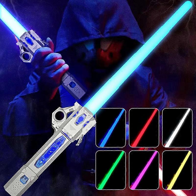 Light Up Saber with Sound,7 Color Retractable Lightsaber for Kids