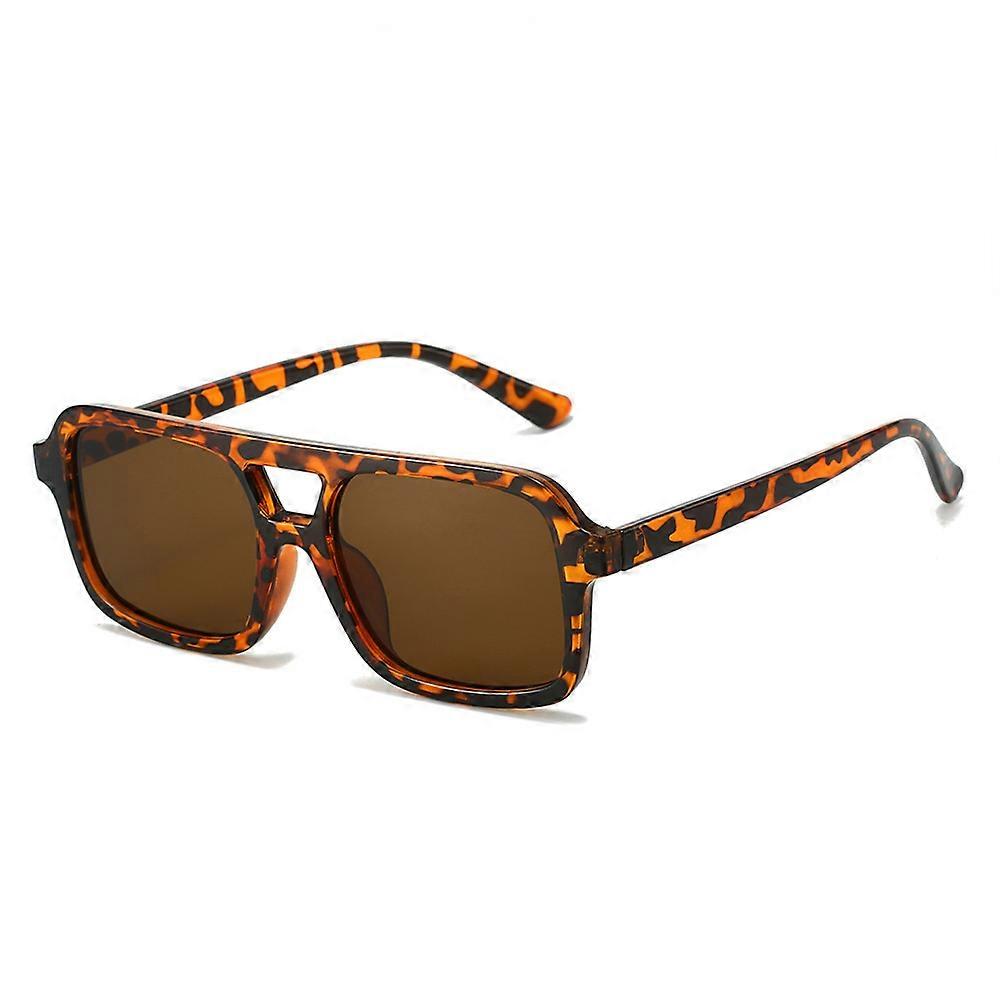 Retro 70s Square Aviator Sunglasses, Vintage Trendy Rectangle Sun Glasses