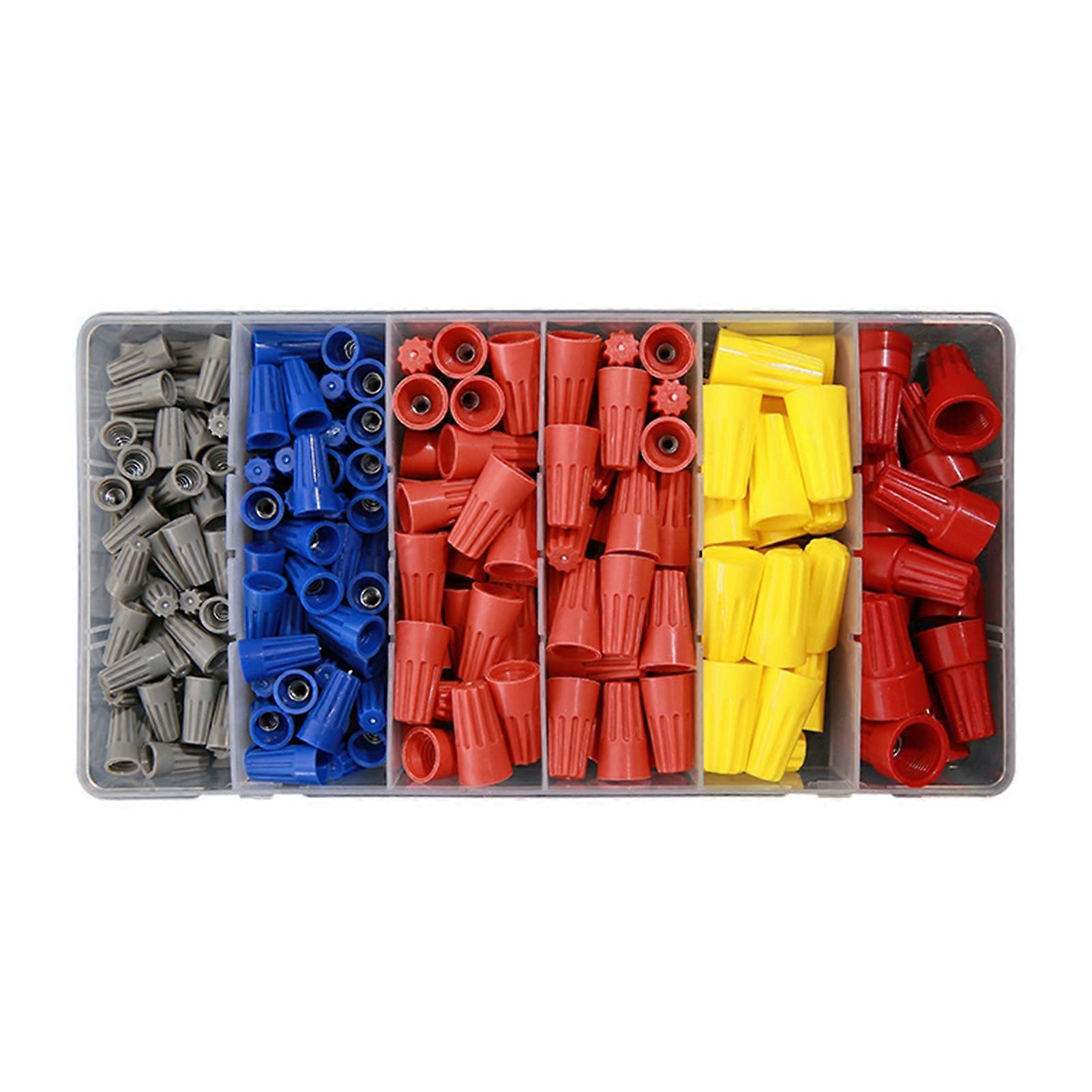 180Pcs Electrical Spring Wire Connection Screw Twist Connector Cap Terminal Kit