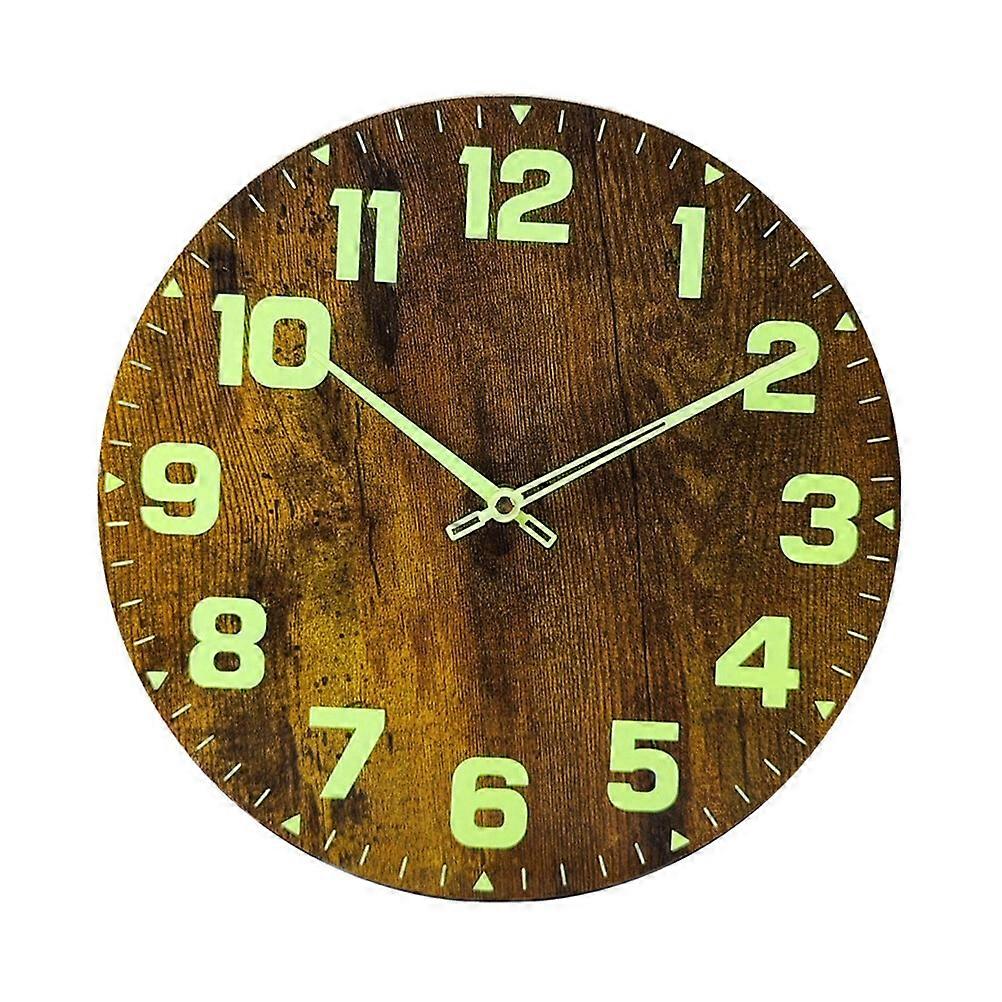 Minimalistic Decor Silent Wall Clock Luminescent Wall Clock Glow The Dark Hanging Clock Non- Ticking Wall Clock