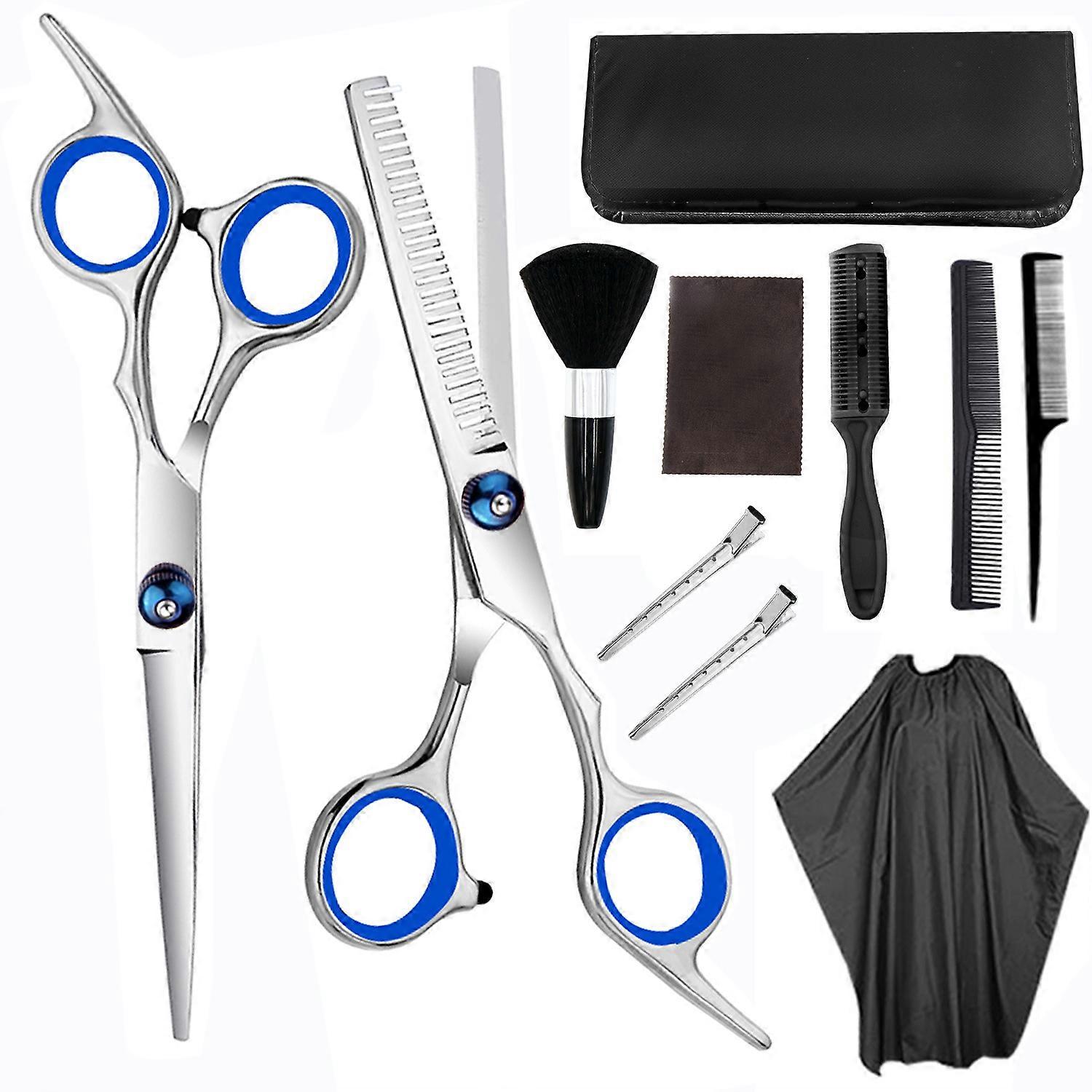 Hairdressing scissors, home hairdressing scissors, bangs scissors, thinning scissors, flat scissors, teeth scissors, home hairdressing practical set