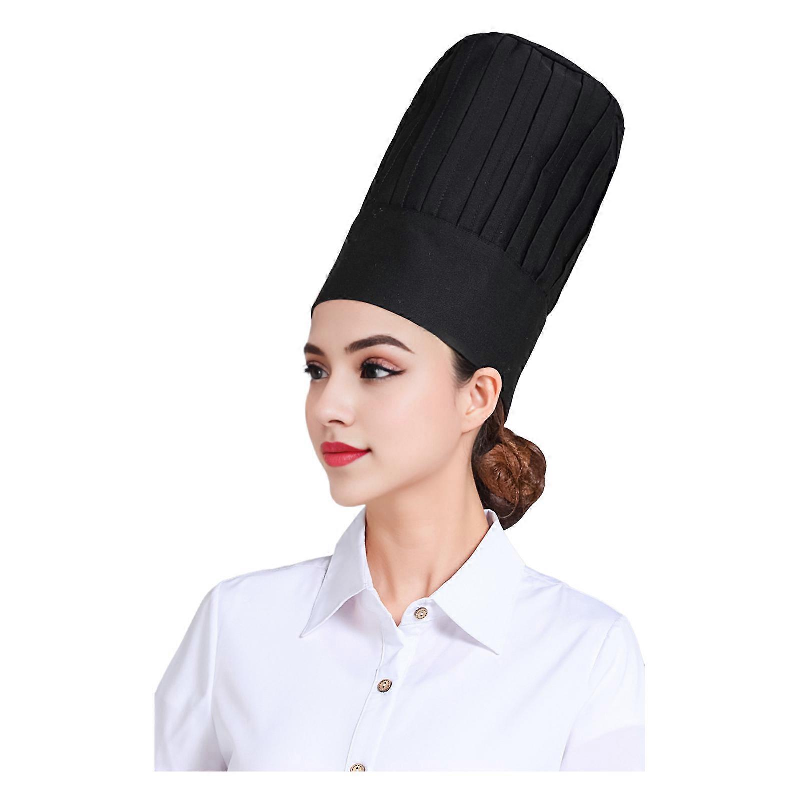 Chef Hat Adjustable Elastic Adult Baker Cooking Cap Soft Breathable Height Thickness Kitchen Tools for Baking Art Classes Parties Jikaix