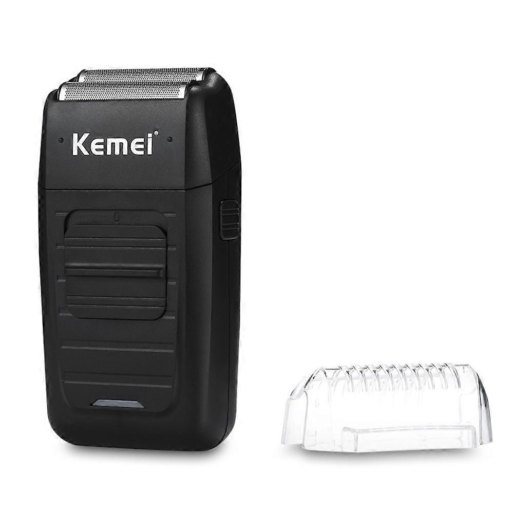 Kemei Rechargeable Electric Cordless Shaver Two Blade Reciprocating Beard Razor QinHai