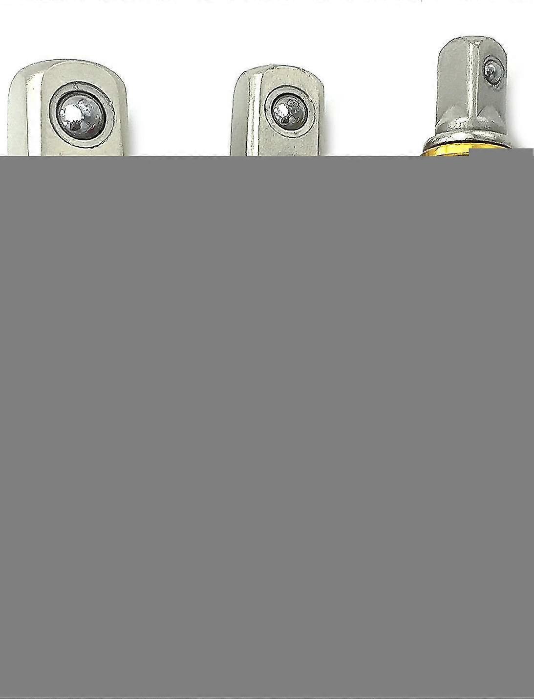 (3pcs)power Hand Tools Sockets Adapter Sets, Hex Square Nuts Driver Drill Impact Socket Extension Bit Adapter Socket Wrench Adapter Set 1/4" 3/8" 1/2"
