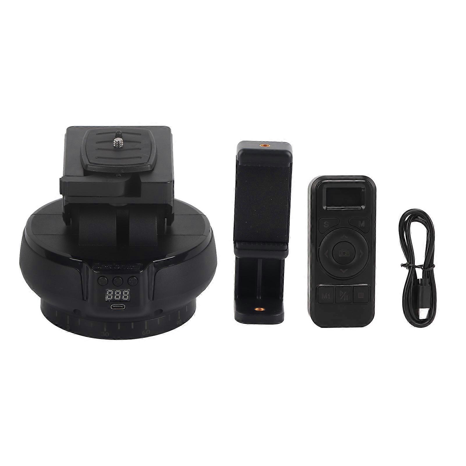 2.4G Motorized Panoramic Tripod Head Remote Control Pan Tilt for Mobile Phone Camera